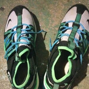 Nike Black, Green, and Blue Athletic Shoes